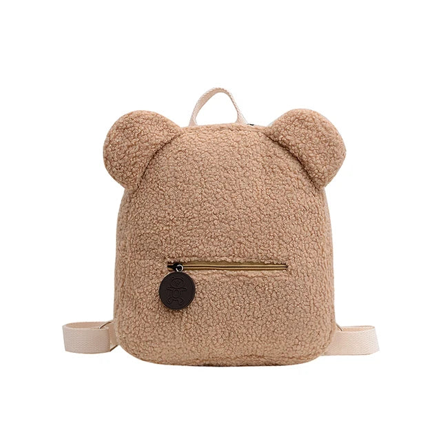 Personalized Toddler Backpack with Name - Lightweight Plush Bear Bag for Kids, Travel, School, and Gifts