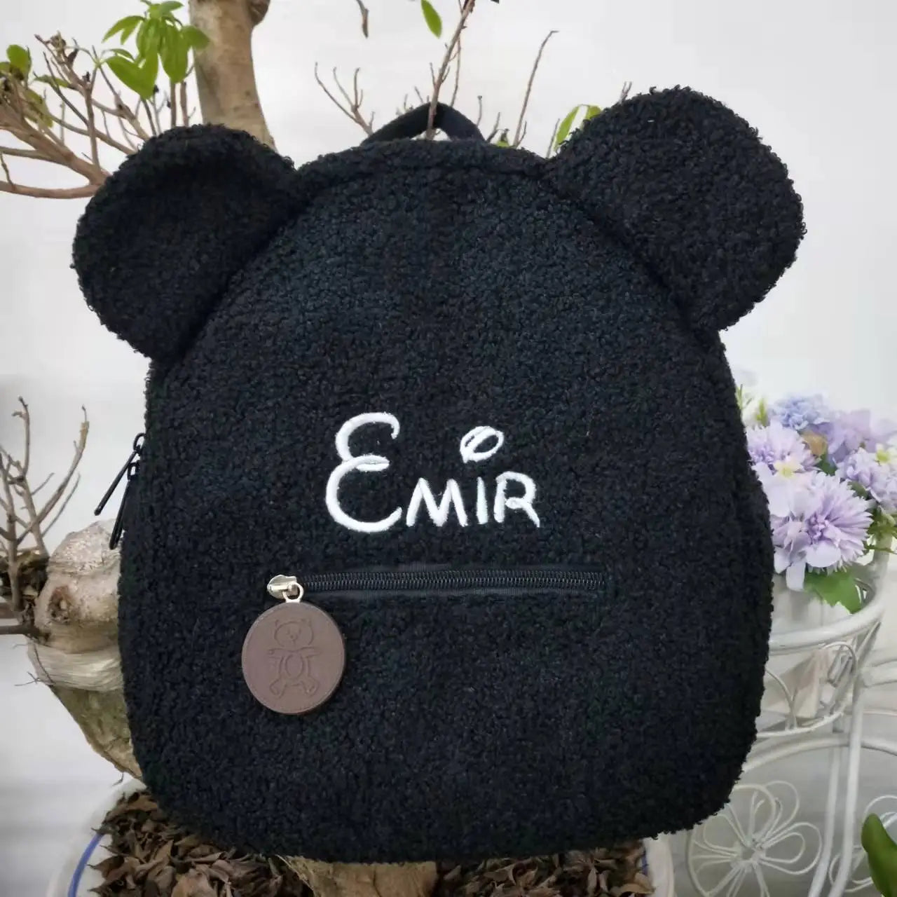 Personalized Toddler Backpack with Name - Lightweight Plush Bear Bag for Kids, Travel, School, and Gifts