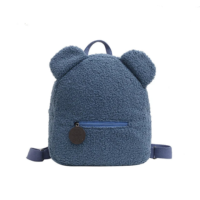 Personalized Toddler Backpack with Name - Lightweight Plush Bear Bag for Kids, Travel, School, and Gifts