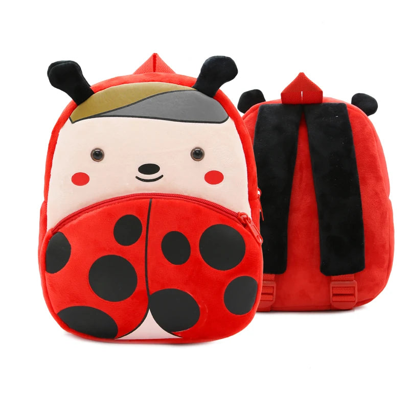 Cartoon Plush Animal Backpack for Kids - Cute School Bag for Boys & Girls, Perfect for Outings & Leisure