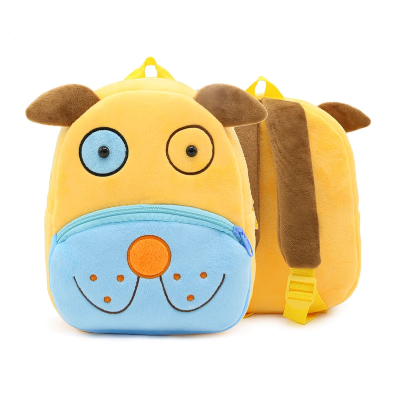 Cartoon Plush Animal Backpack for Kids - Cute School Bag for Boys & Girls, Perfect for Outings & Leisure