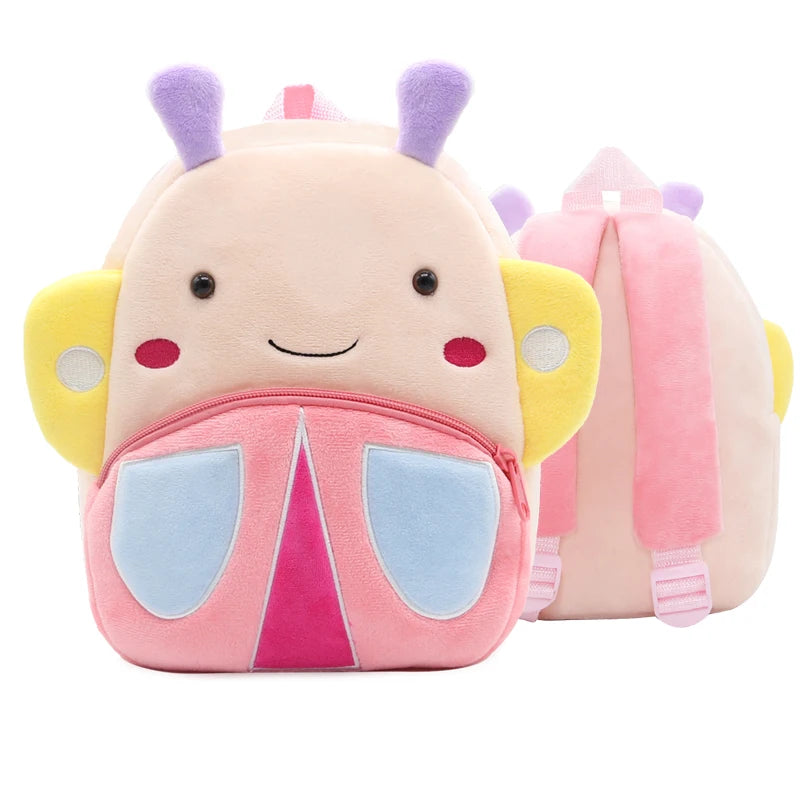 Cartoon Plush Animal Backpack for Kids - Cute School Bag for Boys & Girls, Perfect for Outings & Leisure