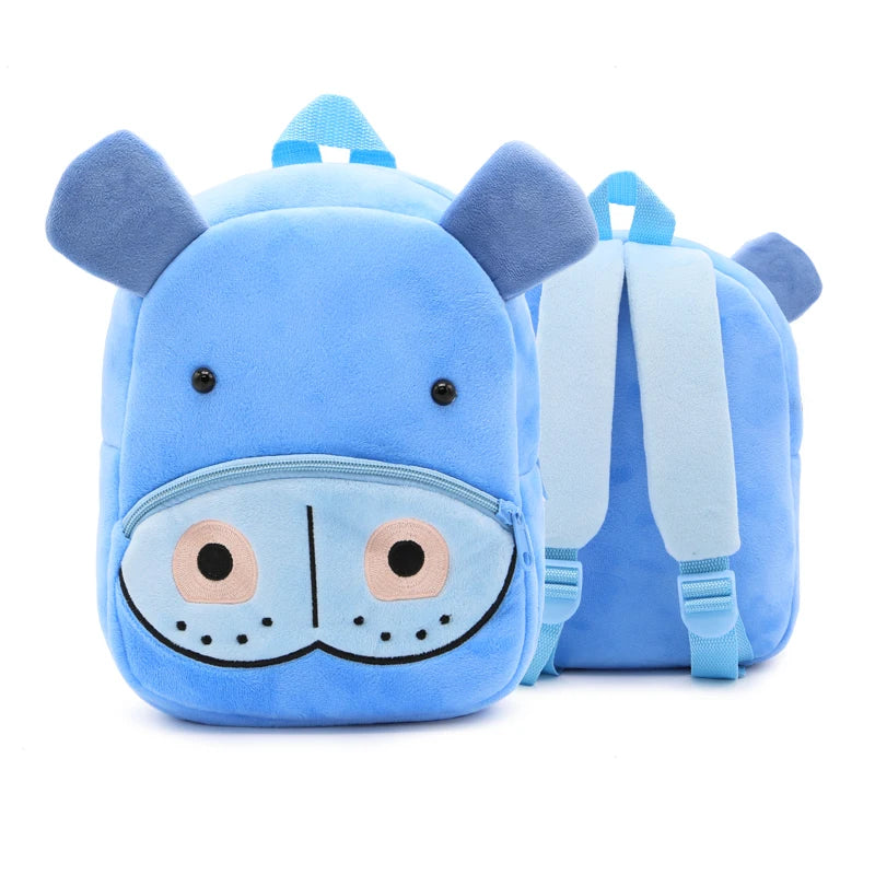 Cartoon Plush Animal Backpack for Kids - Cute School Bag for Boys & Girls, Perfect for Outings & Leisure