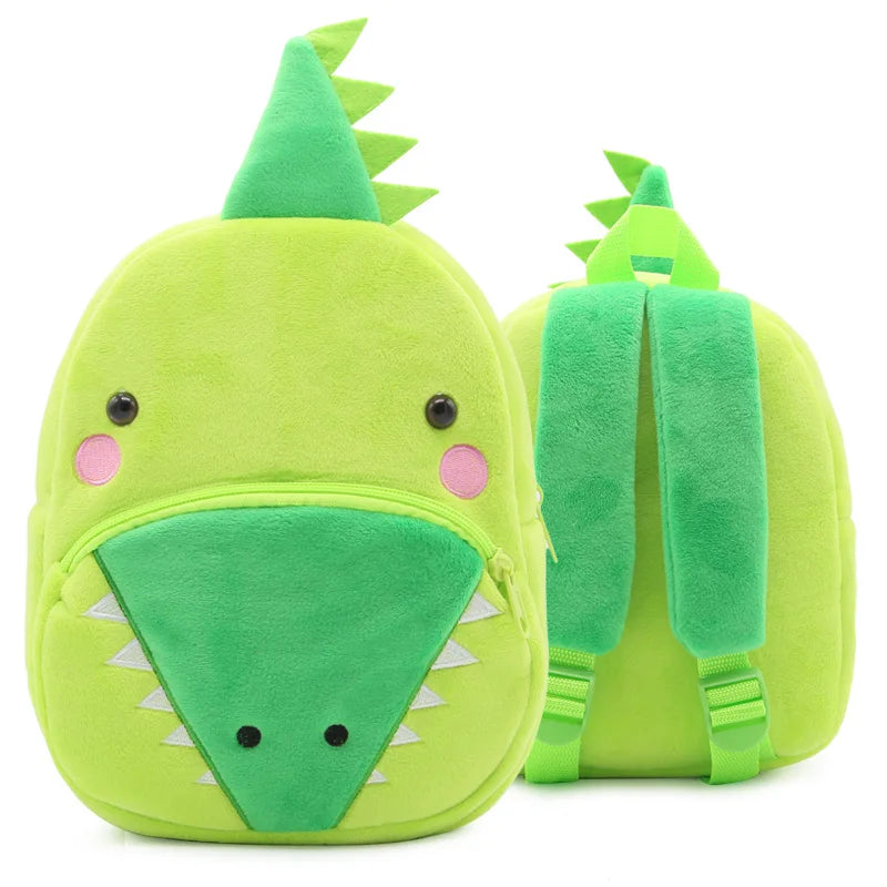 Cartoon Plush Animal Backpack for Kids - Cute School Bag for Boys & Girls, Perfect for Outings & Leisure