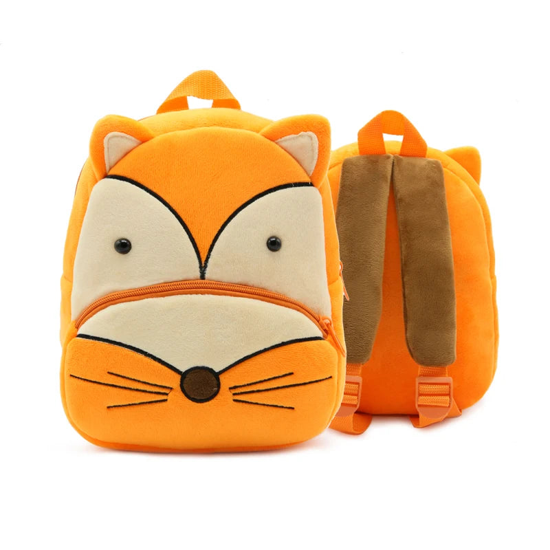 Cartoon Plush Animal Backpack for Kids - Cute School Bag for Boys & Girls, Perfect for Outings & Leisure