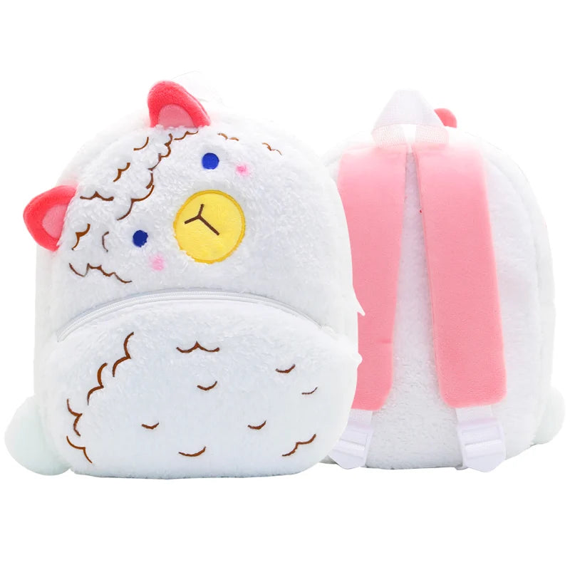 Cartoon Plush Animal Backpack for Kids - Cute School Bag for Boys & Girls, Perfect for Outings & Leisure