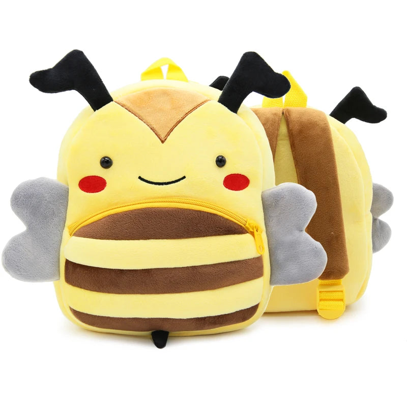 Cartoon Plush Animal Backpack for Kids - Cute School Bag for Boys & Girls, Perfect for Outings & Leisure