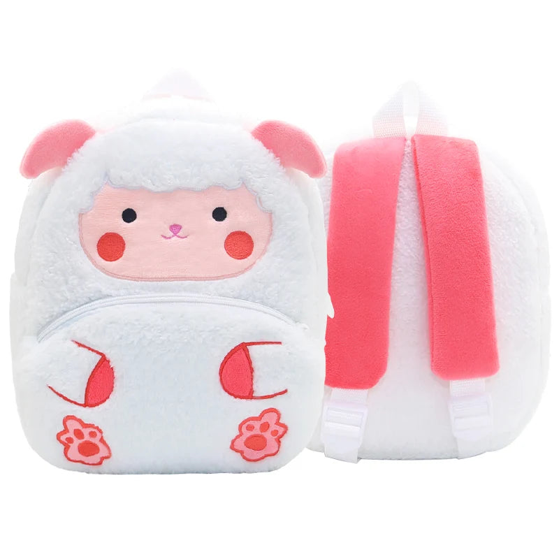 Cartoon Plush Animal Backpack for Kids - Cute School Bag for Boys & Girls, Perfect for Outings & Leisure