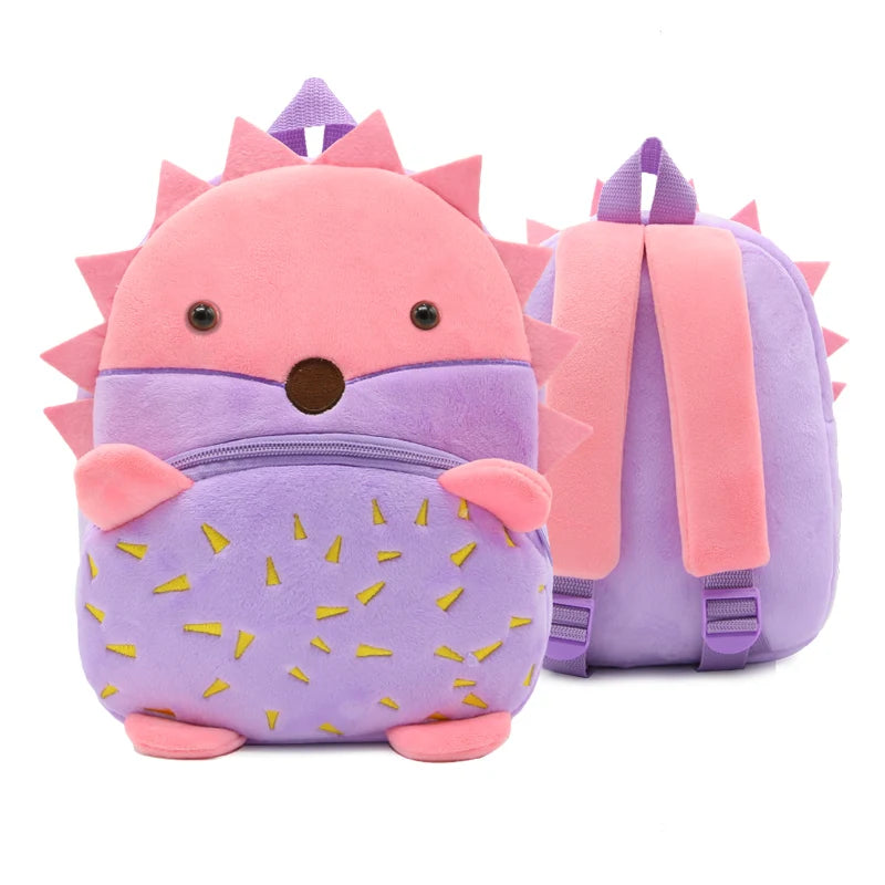 Cartoon Plush Animal Backpack for Kids - Cute School Bag for Boys & Girls, Perfect for Outings & Leisure