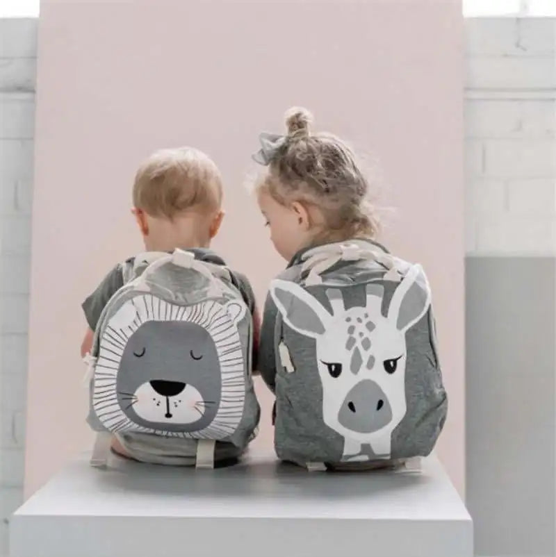 Personalized Embroidery Children Backpack Animals Design Girl Boys Backpack Toddler Kids School Bag Kindergarten Cartoon Bag