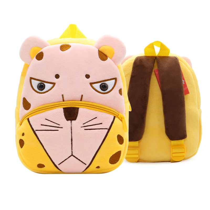 Cartoon Plush Animal Backpack for Kids - Cute School Bag for Boys & Girls, Perfect for Outings & Leisure