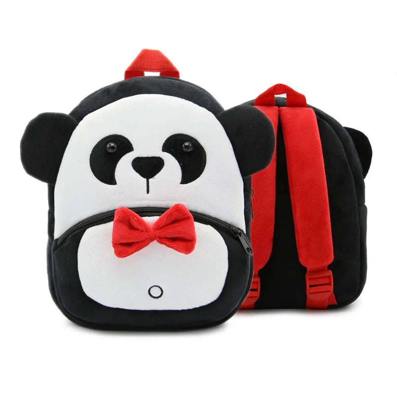 Cartoon Plush Animal Backpack for Kids - Cute School Bag for Boys & Girls, Perfect for Outings & Leisure