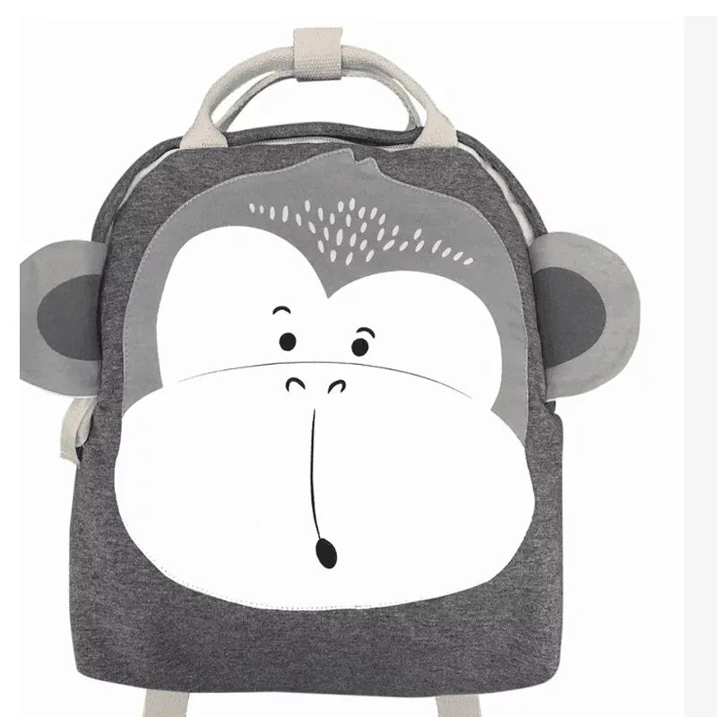 Personalized Embroidery Children Backpack Animals Design Girl Boys Backpack Toddler Kids School Bag Kindergarten Cartoon Bag