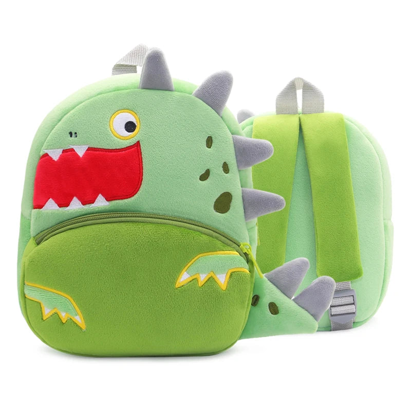 Cartoon Plush Animal Backpack for Kids - Cute School Bag for Boys & Girls, Perfect for Outings & Leisure